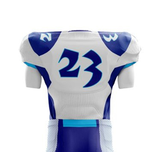 wholesale football jerseys american white navy custom team football uniforms bulk bulk american football uniforms set - Product Image 2