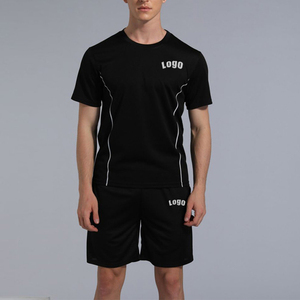 Conjunto Deportivo de Secado Rápido para Hombre, 100% Poliéster, Camiseta y Pantalones Cortos para Entrenamiento, Running y Gimnasio - Product Image 3