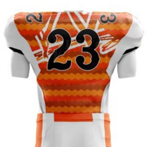 Juego de uniformes personalizados ligeros para jugadores de fútbol americano Impresión personalizada transpirable corta anticontracción que absorbe la humedad - Product Image 4