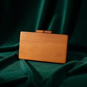 Wooden Clutch With Sequins & Floral Topper <b>Metal</b> Mosaic Clutch <b>Wallet</b> Purse Party Bag for Women - Product Image 3