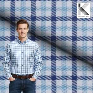 Tela de Franela con Estampados Teñidos con Hilo, 100% Algodón, Tela de Franela a Cuadros para Camisas de Hombre y Mujer - Product Image 2