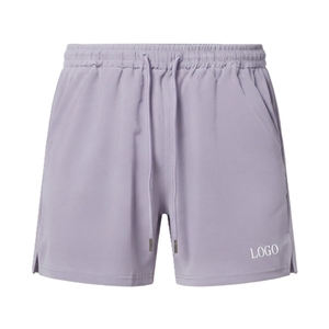 Men's <b>Quick</b> <b>Dry</b> Drawstring <b>Shorts</b> With Pockets And Logo On Lower Hem Spandex Polyester Breathable Sports Wear <b>Shorts</b> - Product Image 6