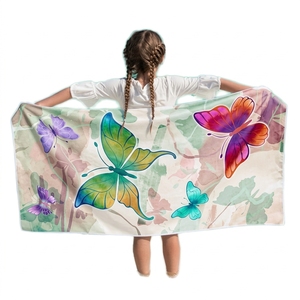 Serviette de plage imprimée réactive avec un design personnalisé et des couleurs vibrantes - Product Image 4