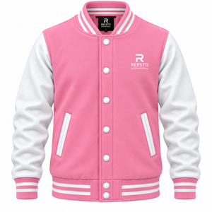 OEM Custom logo Chenille Patch Embroidery Leather Sleeve Vintage College Baseball Letterman team sports Varsity <b>Jacket</b> for <b>Men</b> - Product Image 1