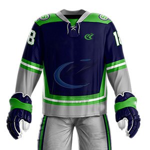 Uniforme de hockey sur glace en polyester respirant, prix abordable, design personnalisé, tissu doux, best-seller, en vente en ligne - Product Image 5