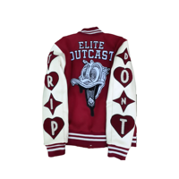 Veste universitaire d'hiver personnalisée de qualité supérieure avec manches en polyester/coton et logo frontal - Fabricant de vêtements en gros sous marque privée