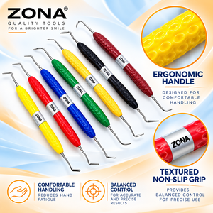 Kit d'instruments dentaires manuels en silicone pour composite, pointes interchangeables à double extrémité, multicolores, certifié C-Tick, pour modelage - Product Image 3