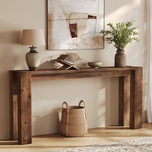 Handcrafted Mango <b>Wood</b> Round Coffee Table Wholesale | Antique Walnut Finish - Product Image 5