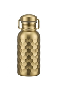 Botellas de cobre con diseño martillado y acabado negro mate con asa de transporte de acero inoxidable - Product Image 4