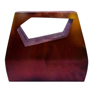 กระเป๋าคลัทช์เรซิ่นสุดหรูพร้อมหูจับทรงเรขาคณิต ดีไซน์เนอร์สำหรับงานเลี้ยงตอนเย็น งานแต่งงาน กระเป๋าทรงแข็ง - Product Image 1