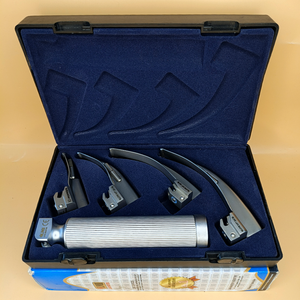 Laryngoscope conventionnel standard Macintosh à 4 lames (0-1-2-3) – Ensemble de poignées et lames réutilisables pour adultes – LAPA-7330712-11-4 - Product Image 1