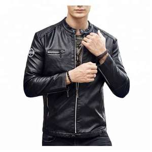 Blouson Moto Classique en Similicuir PU pour Garçons, Modèles Tendance 2026, Coupe Slim, Haute Qualité - Product Image 1