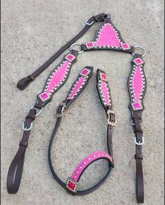 Nouvelle Selle de Cheval de Qualité Supérieure pour Spectacles Équestres, Têtière et Collier de Poitrine en Cuir Western, Tailles Personnalisées A.T. – Vente Flash - Product Image 4