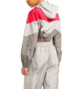 Chándal deportivo informal de retazos personalizado para mujer, chándal de talla grande con bloque de color, ropa de calle, Chaqueta corta, chándal para mujer - Product Image 2