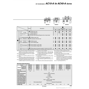 SMC Pneumatics Air Combinaison AC30-03DG-TV-A Pièces Pneumatiques - Product Image 2