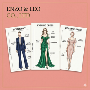 Sample Development for Women's Suit (non-beading and non-embroidery) OEM services _ RGUS2602 _ ENZO & LEO CO., LTD - Product Image 2