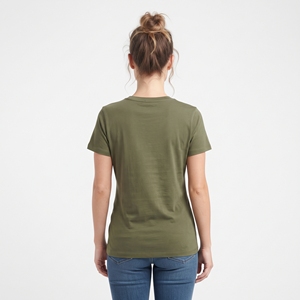T-shirt à fleurs pour femmes, manches courtes, col rond, coupe régulière, imprimé coloré, jersey décontracté, haut d'été respirant - Product Image 2