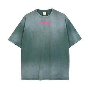 Camisetas Casuales Cortas para Hombre, 100% Algodón, Lavado a la Piedra, Estilo Vintage para Impresión Digital, Camisetas Vintage de Gran Gramaje para Verano - Product Image 4