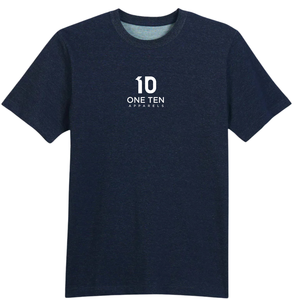 เสื้อยืดผู้ชายไซส์ใหญ่ สีครามฟอก ผ้าฝ้ายพรีเมียม คอกลม แขนสั้น สไตล์ลำลอง ทรงโอเวอร์ไซส์ ทนทาน ใส่ได้ทุกวัน - Product Image 1