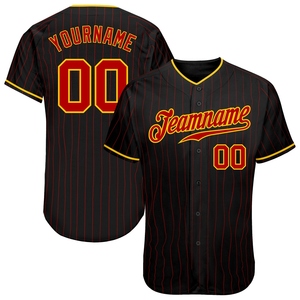 Maillot de baseball tendance authentique OMMIZ INDUSTRY personnalisé jaune-royal et noir, le plus vendu en gros - Product Image 6