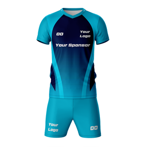 Custom <b>Soccer</b> Kit Set 100% Polyester Waterproof Sublimation Printed Breathable Eco-Friendly Football Team Wear Supplier - Product Image 1