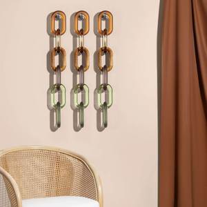 Modern Handmade Resin Vertical <b>Wall</b> Sculpture Abstract <b>Geometric</b> Chain <b>Art</b> Washable Home Decor Hallway Hotels Wedding Birthday - Product Image 3