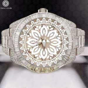 Montre de Luxe Charm Jewells en Acier Inoxydable 40mm, Mouvement Mécanique Analogique, Bracelet Tendance pour Homme, Cadran en Verre, Date Automatique, Étanche - Product Image 1