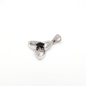 Conjunto de Pendientes y Colgante de Plata de Ley 925 con Cuarzo Ahumado Natural, Chapado en Rodio, Joyería Fina OEM ODM - Product Image 3