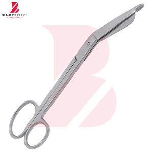 Ciseaux à pansements à anneau unique, en acier inoxydable chirurgical de haute qualité, pour EMT, coupe manuelle de pansements chirurgicaux, usage hospitalier et premiers secours - Product Image 6