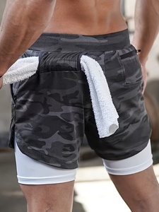 Camouflage Quick Dry Sports Running <b>Shorts</b> for Men <b>Lightweight</b> Breathable Gym Training Workout <b>Shorts</b> Elastic Waist Athletic - Product Image 4