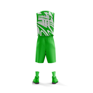 Conjunto de Uniforme de Baloncesto Personalizado en Morado y Blanco, Jersey y Pantalones Cortos de Malla Sublimados con Diseño Abstracto, Kit Deportivo OEM de Secado Rápido y Transpirable para Equipos - Product Image 2