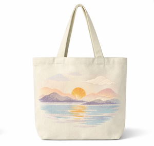 Sac fourre-tout en toile en gros avec design imprimé personnalisé, sacs en toile pour femmes, sac fourre-tout en toile de coton personnalisé pour la plage et les voyages - Product Image 1