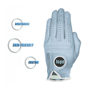 Gants de golf personnalisables pour hommes gauchers, antidérapants, respirants, en cuir Cabretta, logo imprimé, couleur personnalisée, à enfiler, prix usine - Product Image 3