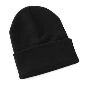 New Arrival Red Knitted Beanie Hat Solid Color Casual <b>Winter</b> <b>Cap</b> 100% Acrylic Adjustable Fit for Adults - Product Image 2
