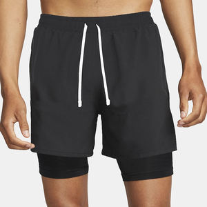 Men's Double <b>Layer</b> Fitness Shorts Men Fitness Gym Training 2 in 1 Sports Shorts Quick Dry Workout Jogging Double Deck Summer - Product Image 2