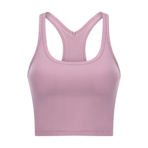 Camiseta Deportiva Corta sin Mangas para Mujer, Ajustada, de Secado Rápido y Transpirable, para Yoga y Fitness, Venta al Por Mayor Personalizada - Product Image 5