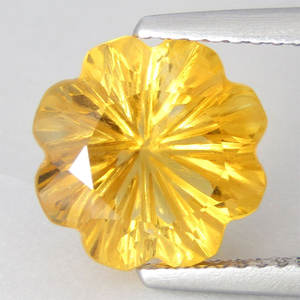 Cuarzo Amarillo Facetado con Corte de Flor, Gema Suelta para la Fabricación de Joyas, Anillos y Pendientes, Venta al por Mayor - Product Image 5