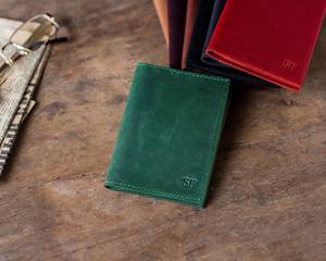 Cartera de Viaje Personalizada de Cuero Genuino Ecológico Unisex con Bloqueo RFID y Cierre Abierto, Modelo Corto para Vendedores - Product Image 6