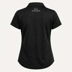 เสื้อโปโลแขนสั้นสำหรับผู้หญิงสำหรับเล่นพิคเคิลบอล ทรงเข้ารูป ระบายเหงื่อได้ดี ปิดด้วยซิป สีพื้น สามารถสกรีนโลโก้ได้ ชุดกีฬา - Product Image 5