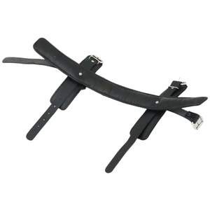 Menottes et entraves de cheville en cuir véritable imprimées par transfert thermique avec intérieur en daim doux, largeur 4,5 cm, détection par aiguille - Product Image 5