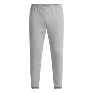 Pantalon de jogging en molleton gris clair pour homme, taille élastique, poches latérales, décontracté, respirant, mi-lourd, tricoté, pour l'automne - Product Image 4