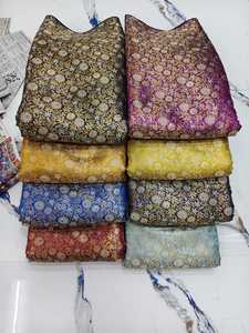 Tissu en polyester brocart riche, motifs jacquard tissés ornés, écologique et luxueux pour vêtements de mariée, décoration de mode, artisanat et vêtements pour filles - Product Image 2