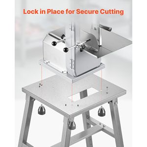 Sega a Nastro Elettrica per Carne con Supporto Regolabile in Altezza, Telaio a H Stabile, Piedini Antiscivolo, Tipo da Tavolo - La Nostra Sega per Ossa M - Product Image 4