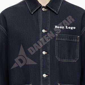 Men's Classic Denim Jacket Regular Fit Acid Wash Cotton Button Closure Casual Style Embroidery Logo Winter Wear Eco-Friendly - Product Image 4