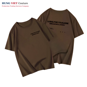 Camiseta de algodón de Vietnam de alta calidad Camiseta en blanco Impresión personalizada - Product Image 1