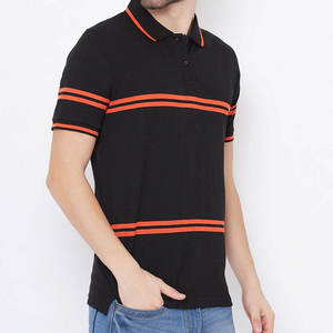 Camisas Polo a Rayas para Hombre, Manga Corta, Estilo Casual, Moda Urbana, Camisa Polo de Algodón Orgánico - Product Image 2