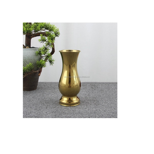 Antique Copper brass Vase Home Decorative Flower Pot with Assorted Shapes Weddings Made Brass <b>Tabletop</b> Vase by Azora Industries - Product Image 4