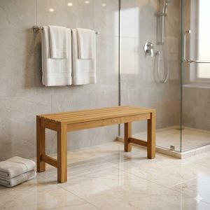SHOWER BENCH <b>STOOL</b> TEAK WOOD MADE IN INDONESIA - Product Image 1