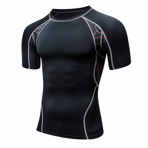 Custom <b>Men's</b> Rash Guard <b>Compression</b> Swim <b>Shirt</b> Breathable Quick Dry UV Protection Beach Water Sports Top OEM - Product Image 2