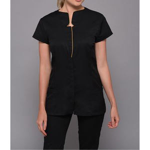 ชุดยูนิฟอร์มสำหรับร้านทำเล็บชาย ชุดสครับสำหรับร้านทำเล็บชาย สำหรับใช้ในโรงพยาบาลและร้านเสริมสวย - Product Image 4